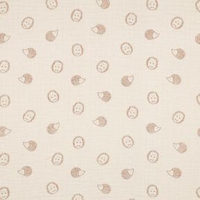 mussolina / tessuto doppio increspato riccio | Poppy Fabrics – naturale/marrone chiaro, 