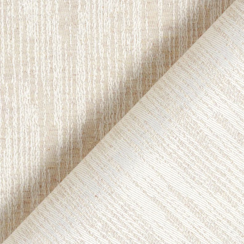 tessuto arredo Jacquard Tessuto astratto riciclato – naturale, image number 4