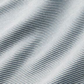 Costina tubolare per polsini con anelli stretti – colore blu jeans/bianco lana, 