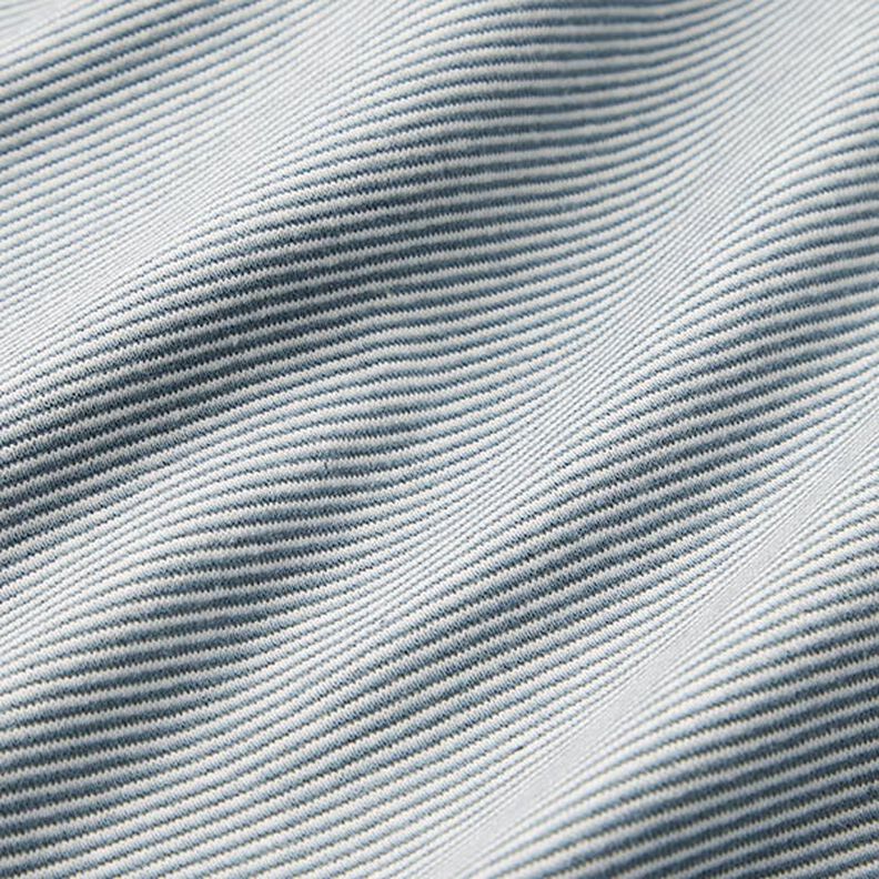 Costina tubolare per polsini con anelli stretti – colore blu jeans/bianco lana,  image number 2
