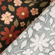 velluto a costine Bellissimi fiori scintillanti – nero/oro effetto metallizzato,  thumbnail number 4