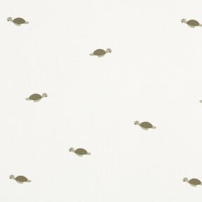 jersey di cotone Piccole tartarughe – bianco lana, 