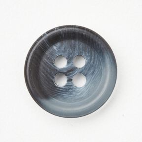 Bottone tondo a 4 fori [Ø 15 mm] – colore blu jeans, 