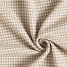 tessuto per cappotti misto lana Pied de poule glitterato – moca/bianco lana,  thumbnail number 3