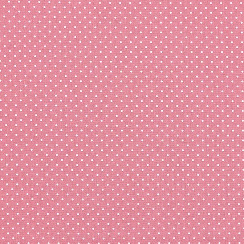 popeline di cotone piccoli pois – rosa/bianco,  image number 1