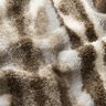 Pelliccia sintetica a righe astratte – bianco lana/talpa,  thumbnail number 2