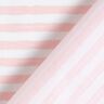 tessuto in cotone cretonne Strisce casual – rosa chiaro/bianco,  thumbnail number 4