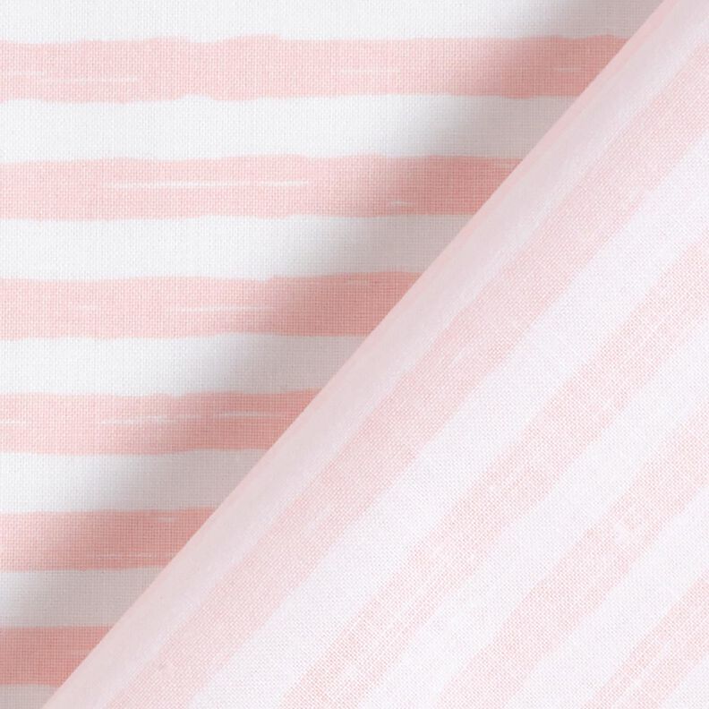 tessuto in cotone cretonne Strisce casual – rosa chiaro/bianco, image number 4