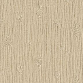 mussolina / tessuto doppio increspato Ricamo fiori e rami – anemone, 