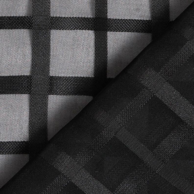 chiffon Finestra a quadretti – nero, image number 4