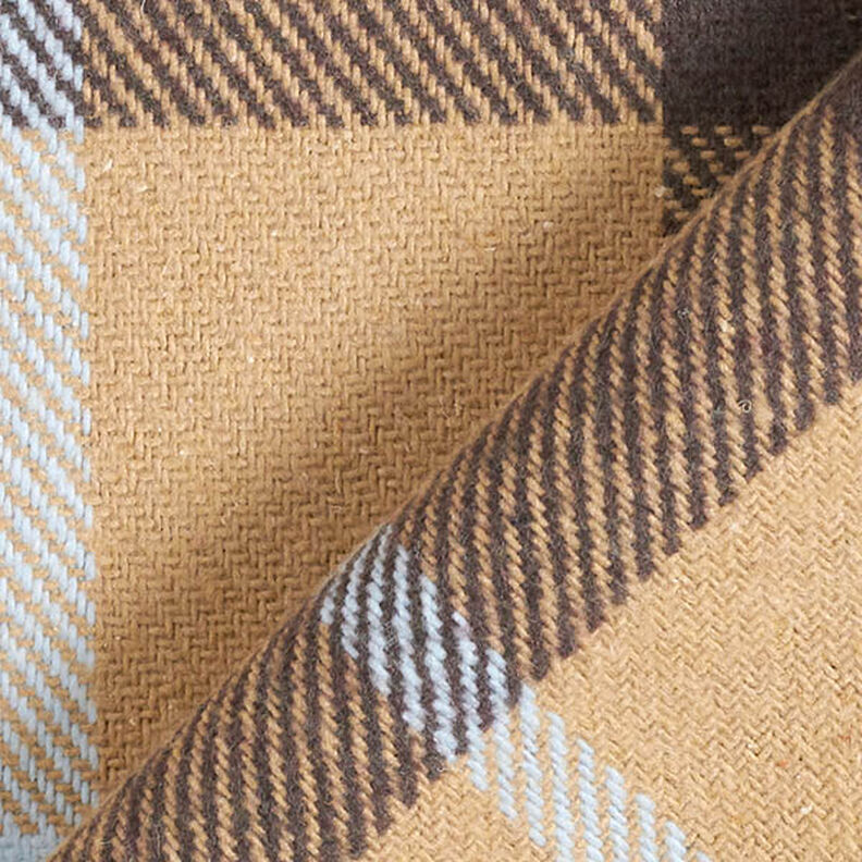 Cappotto in tessuto misto a quadri grandi – beige,  image number 4