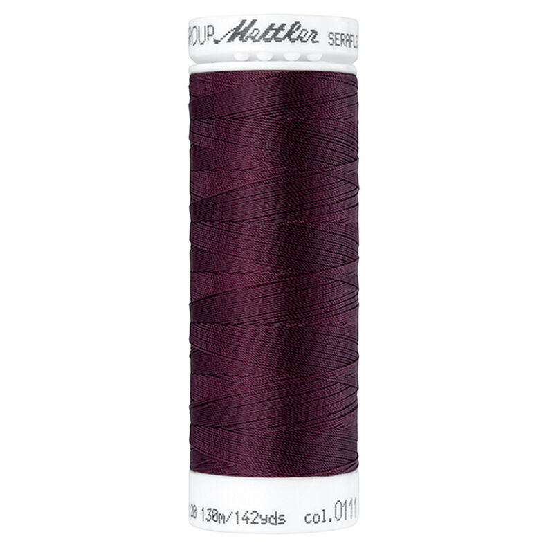 Cucirino Seraflex per cuciture elastiche (0111) | 130 m | Mettler – rosso Bordeaux,  image number 1