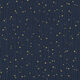 mussola di cotone, macchie dorate sparse – blu marino/oro,  thumbnail number 1