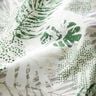 cotone rivestito, foglie esotiche – naturale/verde,  thumbnail number 2