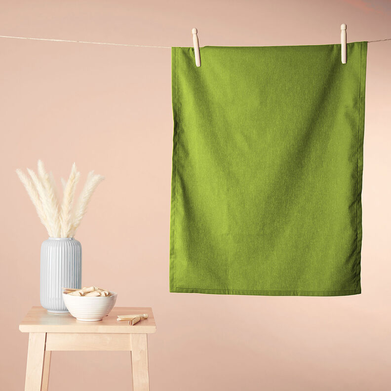 tessuto in cotone cretonne tinta unita – verde mela,  image number 8
