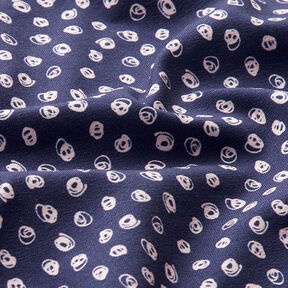 jersey di cotone, ciambelle – indaco, 