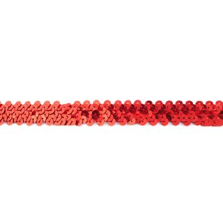 Bordino con paillette elastico [20 mm] – rosso, 