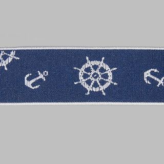 Nastro elastico stile navy - blu navy, 