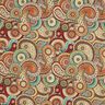 tessuto arredo gobelin Paisley astratto – beige chiaro/rosso carminio,  thumbnail number 1