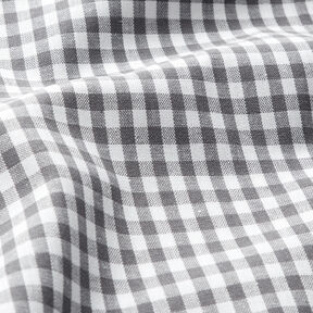 tessuto in cotone Quadro vichy 0,5 cm – grigio perla/bianco, 