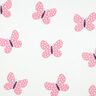 felpa garzata grandi farfalle | Poppy Fabrics – avorio/rosa,  thumbnail number 1