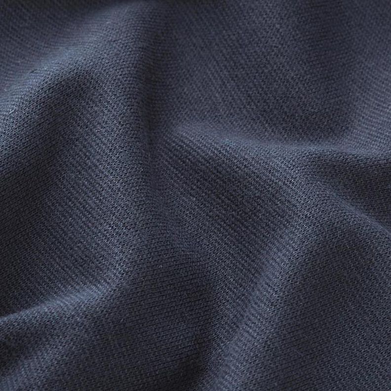 tessuto per bordi e polsini tinta unita – blu notte | Resto 70cm,  image number 4