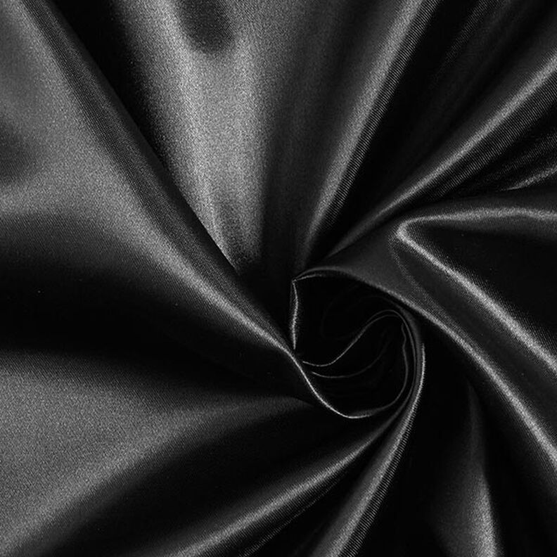 satin poliestere – nero,  image number 1