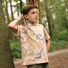 French terry, felpa estiva Veicoli da cantiere | Poppy Fabrics – beige/blu marino,  thumbnail number 5