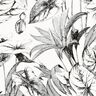 misto lino viscosa Piante tropicali – bianco lana/nero,  thumbnail number 5