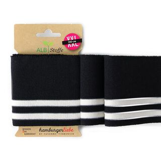 TESSUTO IN MAGLIA BIO PER BORDI E POLSINI CUFF ME riflettente  [140 CM | 8 CM]  | Albstoffe |, 