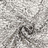 Chiffon increspato con ornamenti floreali – bianco/nero,  thumbnail number 3