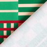 tessuto arredo mezzo panama Forme moderne – verde ginepro/rosso scuro,  thumbnail number 4