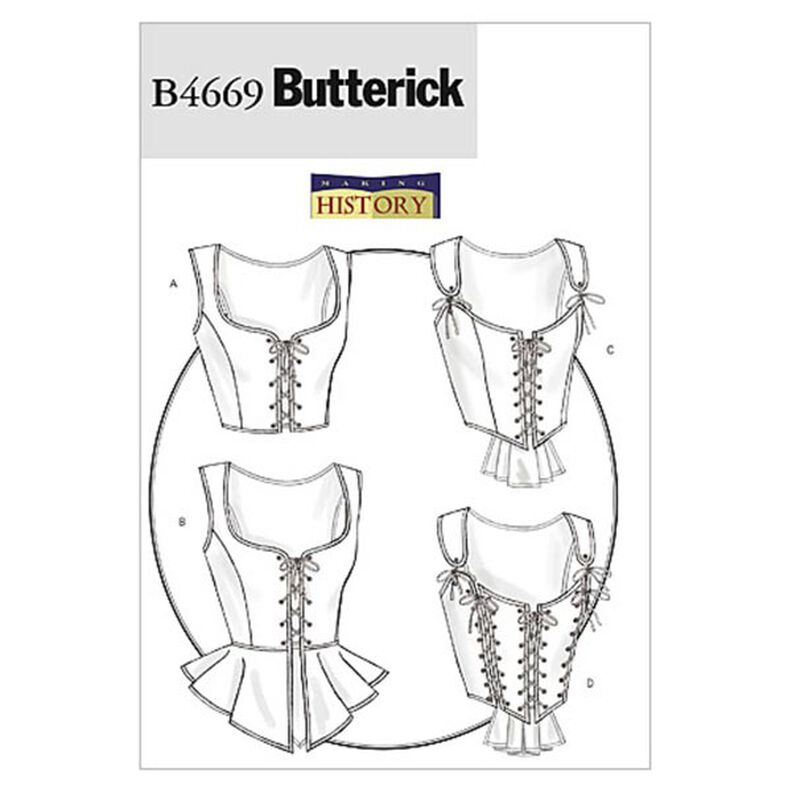 costume storico, Butterick 4669|40 - 46,  image number 1
