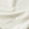 Velluto a costine con fiori ricamati in pailletes – bianco lana,  thumbnail number 2