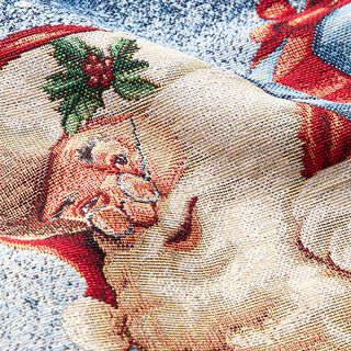 taglio di tessuto gobelin scambio dei regali a Natale, lurex – blu/verde, 