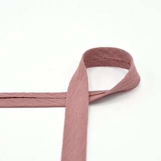 Nastro in sbieco mussola [20 mm] – rosa anticato, 