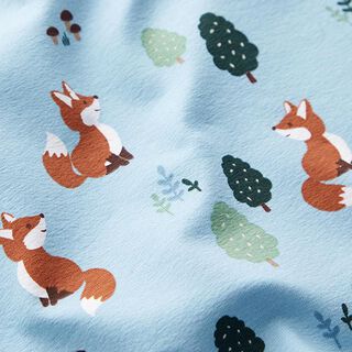 jersey di cotone volpe nel bosco – azzurro, 