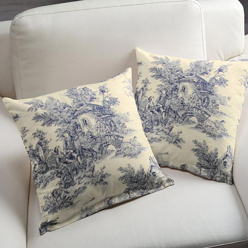 tessuto arredo Pastorale 280 cm – blu,  image number 4