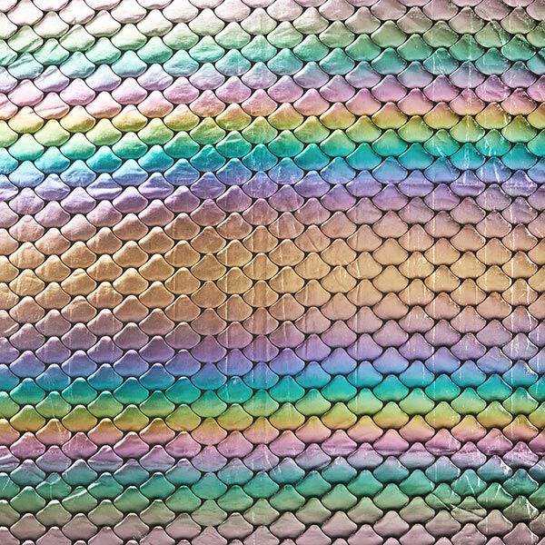 jersey laminato, squame scintillanti – nero/argento, image number 1