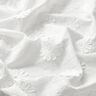 fine batista di cotone Margherite Tridimensionali – bianco,  thumbnail number 3