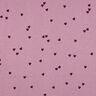 jersey a coste cuori sparsi | Poppy Fabrics – violetto pastello/rosso merlot,  thumbnail number 1