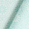 Tessuto jacquard da esterni motivi ornamentali e cerchi – menta/bianco lana,  thumbnail number 4