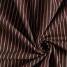 tessuto per camicette Misto cotone righe ampie – marrone scuro/bianco lana,  thumbnail number 3