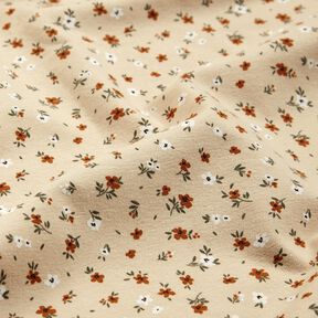jersey di cotone millefiori &ndash; sabbia, 