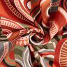 tessuto arredo gobelin Semicerchi astratti – terracotta/verde,  thumbnail number 3