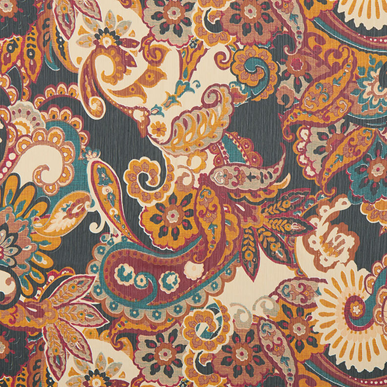 chiffon increspato, paisley – beige,  image number 1