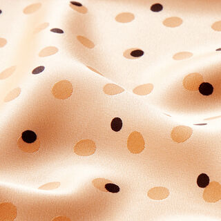 jacquard satin, pois – albicocca, 