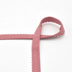 Fettuccia elastica per bordi in pizzo [20 mm] – rosa anticato, 