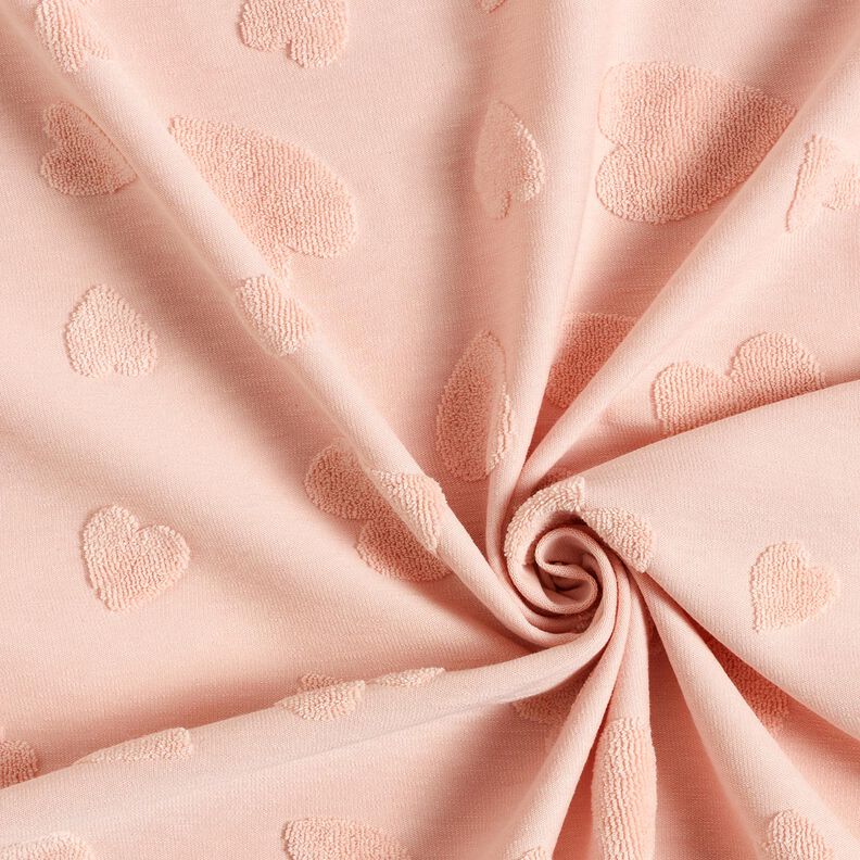 Maglia in spugna cuori – rosé, image number 3