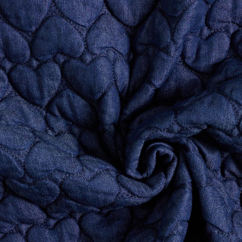 jeans tessuto trapuntato cuori – blu notte, image number 3